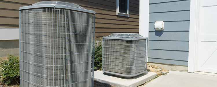 Two AC units outside home