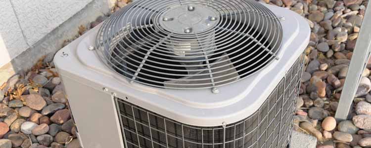 Close up of an AC Unit from above