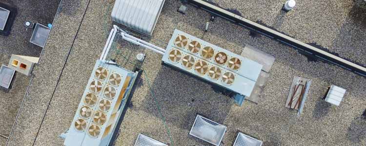 AC Units in line on roof