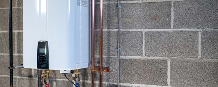 Heating system with black HMI